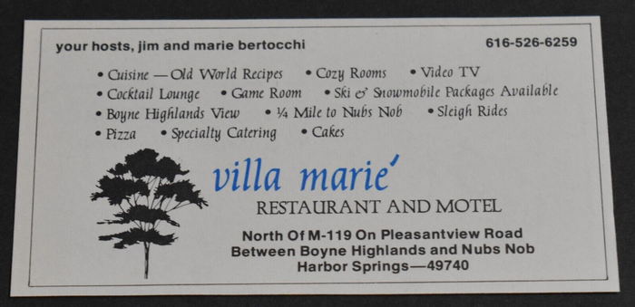 Teddy Griffins Roadhouse - Villa Marie Ad (newer photo)